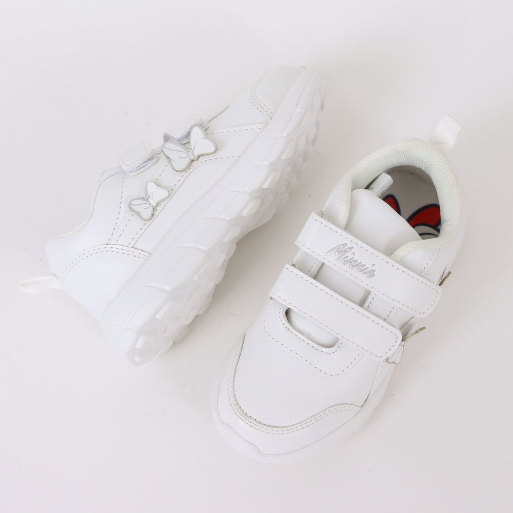 Zapatilla Escolar Ni&ntilde;a Cintas Minnie Mouse Blanco Disney image number 3.0