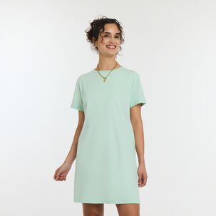 Vestido Midi Manga Corta Cuello Redondo Mujer Freedom