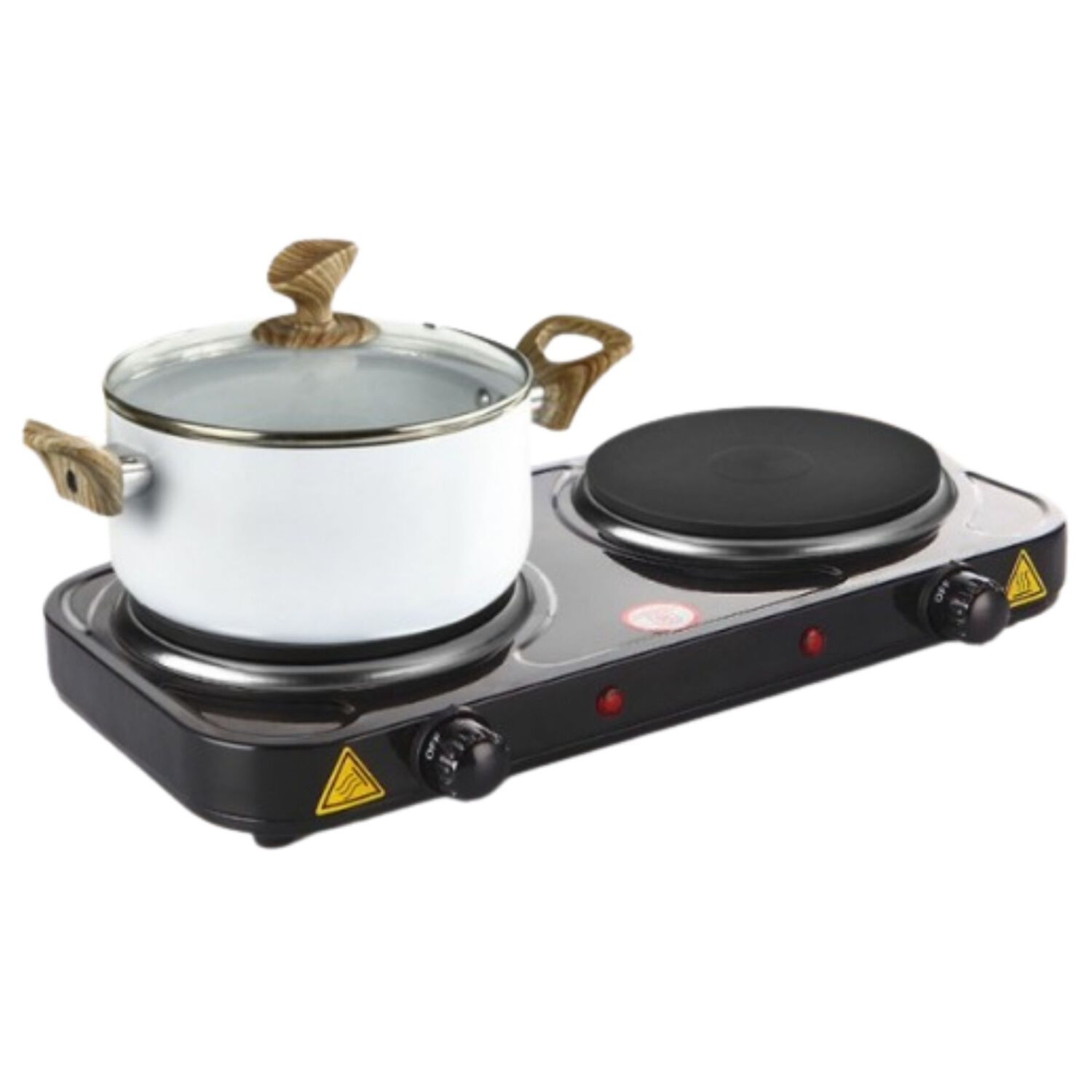 Cocina El&eacute;ctrica 2 Platos 2000w Cocinilla Port&aacute;til image number 3.0