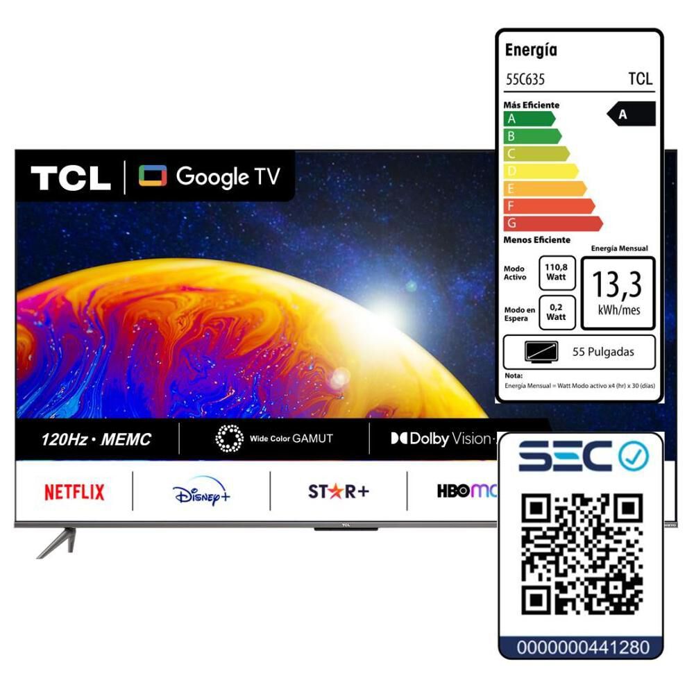 Qled 55" TCL 55C635 / Ultra HD 4K / Smart TV image number 13.0