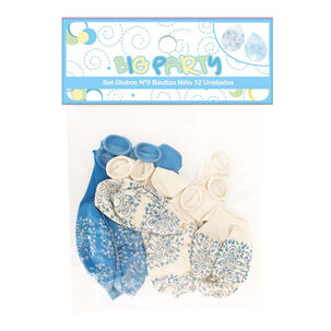 Set 12 Un. Globo Baby Niño Impreso N9 Big Party