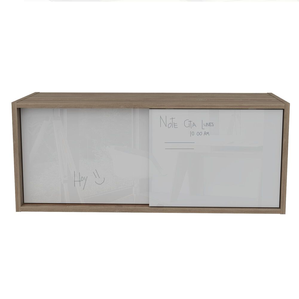 Gabinete Aereo 2 Puertas Fm-003b Blanco Y Café Claro image number 2.0