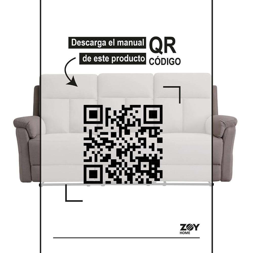 Sof&aacute;&nbsp;reclinable Zoy Home Beijing / 3 Cuerpos image number 8.0