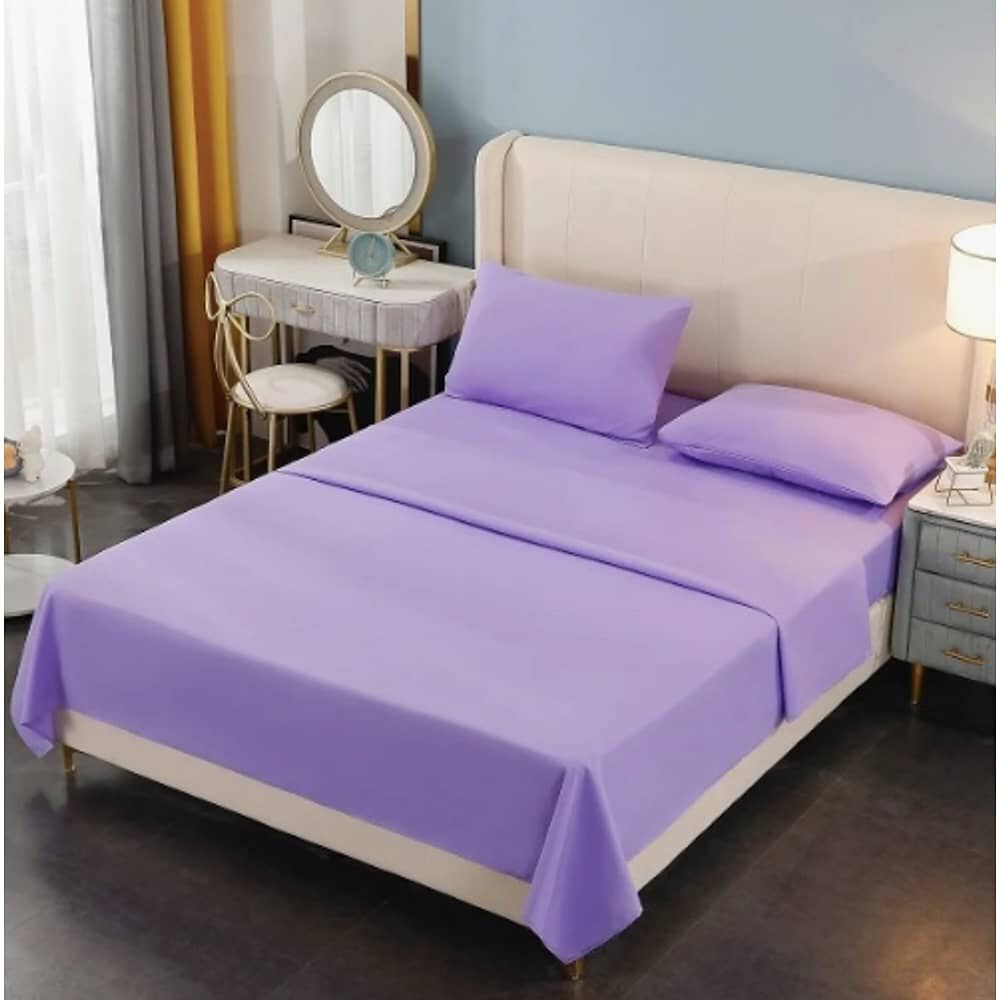 Juego De S&aacute;bana King 200 Hilos Morado image number 0.0