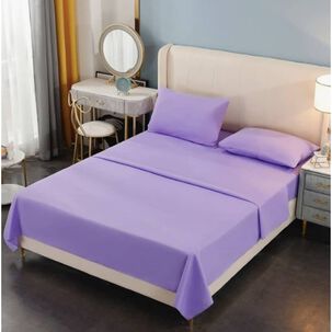 Juego De S&aacute;bana King 200 Hilos Morado