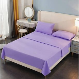 Juego De S&aacute;bana King 200 Hilos Morado