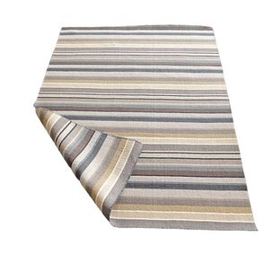 Alfombra De Lana Durrie Rayas Mediana