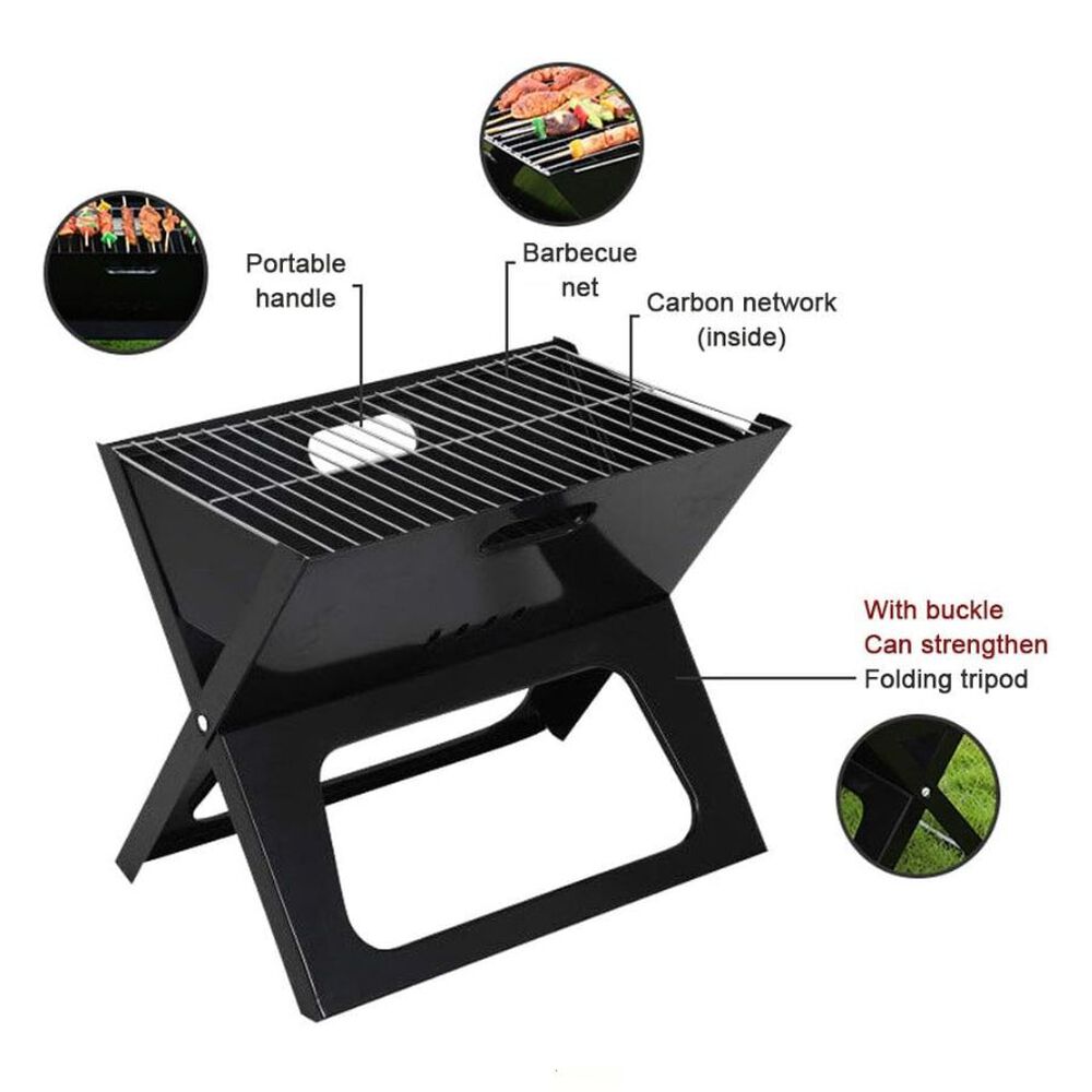 Parilla Port&aacute;til De Carb&oacute;n Plegable Para Barbacoa image number 2.0