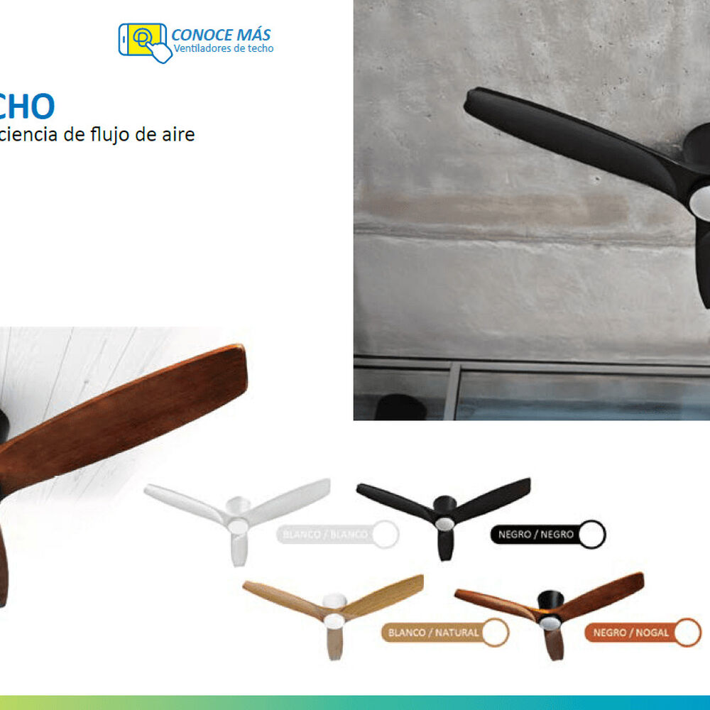 Ventilador De Techo Faro Nogal Con Luz Led 3 Colores 42 Primaterm image number 3.0