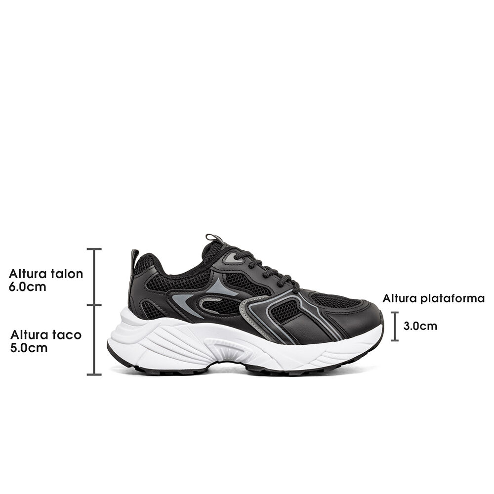 Zapatilla Deportiva Urbana Casual Mujer Comodo Weide Tfa300 image number 6.0