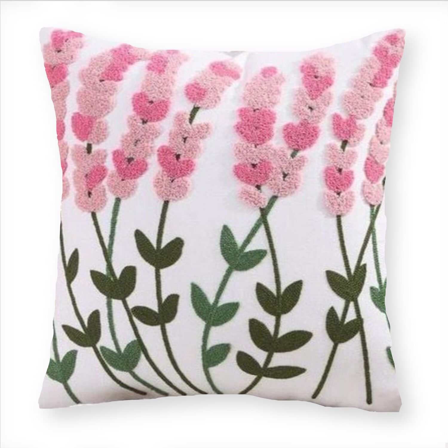 Funda Cojin Bordada 45x45 Cm Lavanda Rosado image number 0.0