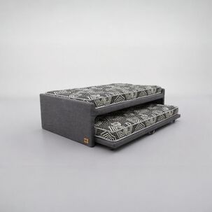 Cama Nido 1.5 Plaza / 190 Cm Arriba Y Abajo - Colch&oacute;n Ideal- Ruedas Div&aacute;n (gris)