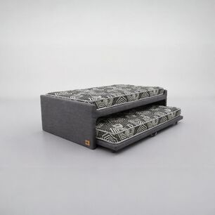 Cama Nido 1.5 Plaza / 190 Cm Arriba Y Abajo - Colch&oacute;n Ideal- Ruedas Div&aacute;n (gris)