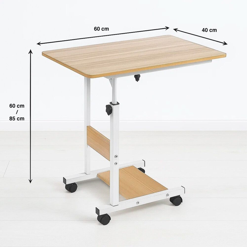 Mesa Escritorio Ajustable Para Computador Roble image number 3.0