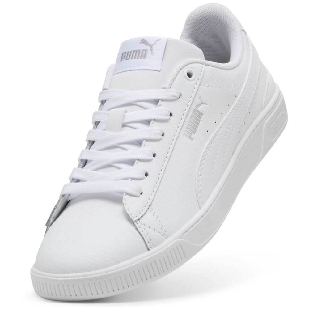 Zapatilla Urbana Unisex Puma Vikky V3 Lthr Blanco image number 4.0