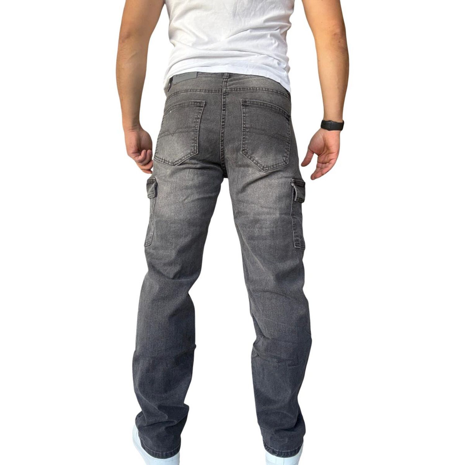 Jeans Cargo Recto Elasticado Stragth Fit Focalizado image number 15.0