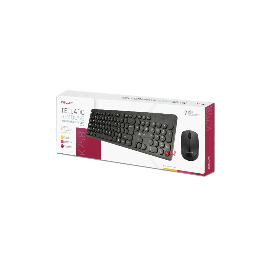 Kit Teclado Y Mouse Inalámbrico Español - Ps image number 2.0