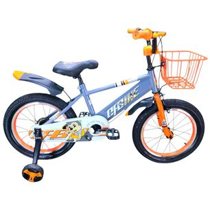 Bicicleta Aro 16 Infantil Cfbike Gris/naranjo