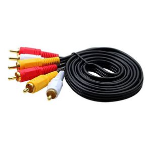 Cable Audio Rca A Rca 3 X 3 Salida Rca Macho Plug