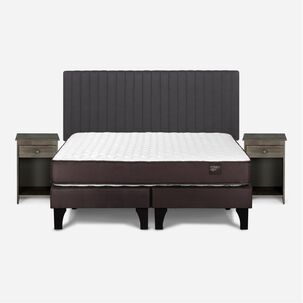 Cama Europea Rosen New Ergo T / 2 Plazas / Base Dividida + Set De Maderas