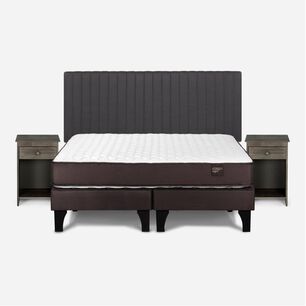 Cama Europea Rosen New Ergo T / 2 Plazas / Base Dividida + Set De Maderas