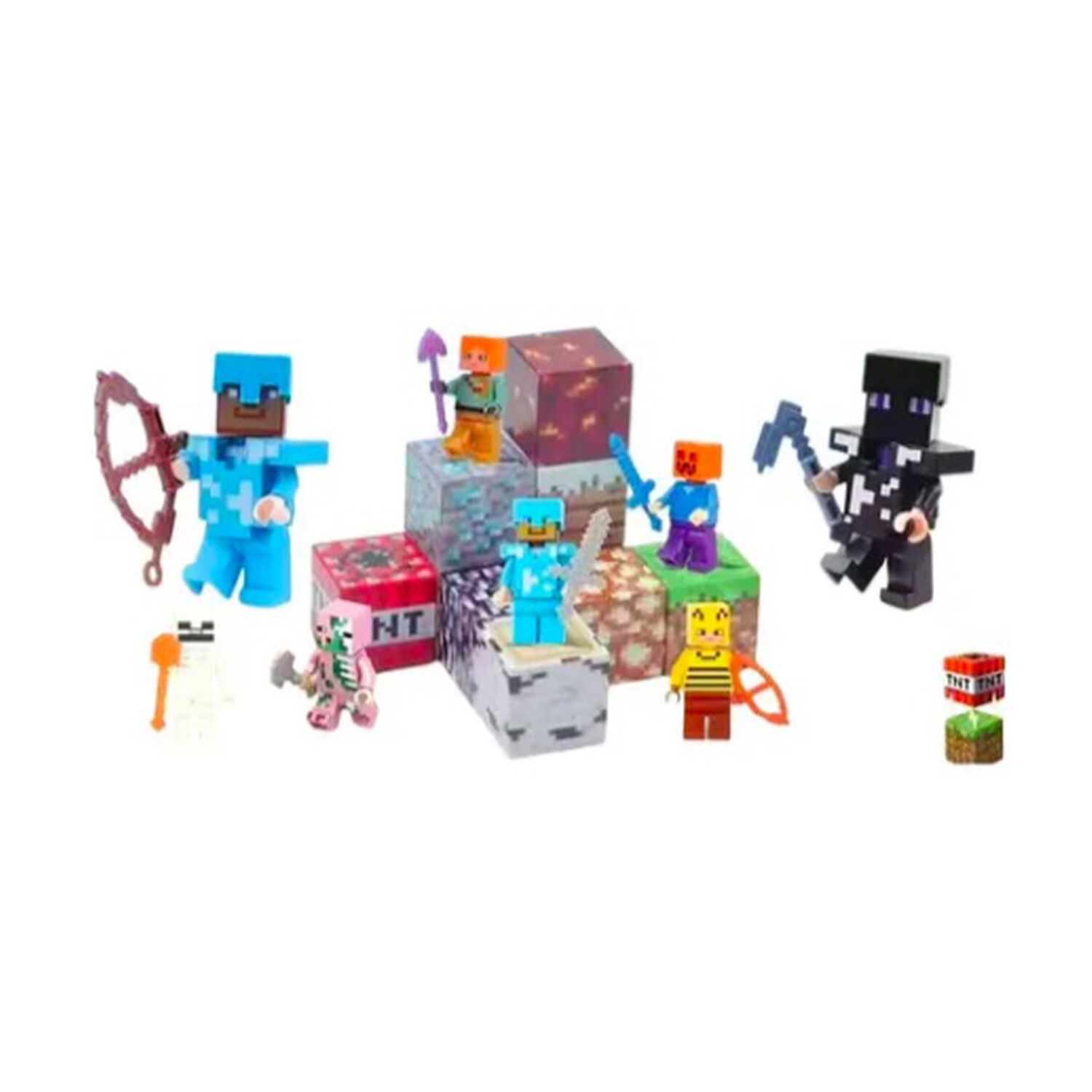 Set Figuras Minecraft Armables Y Bloques image number 1.0