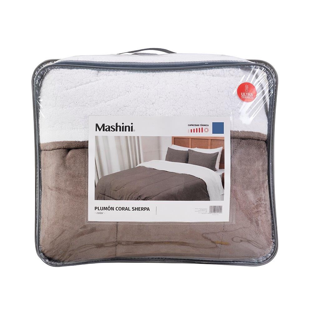 Plumon Coral Sherpa Super King Taupe image number 4.0