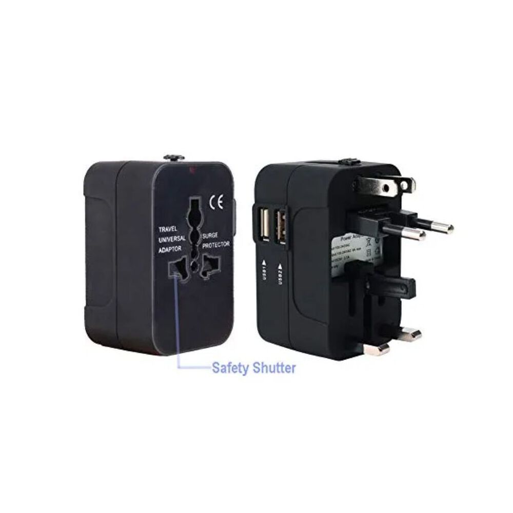 Adaptador Universal De Viaje Con Puertos Usb 4 Enchufes image number 1.0