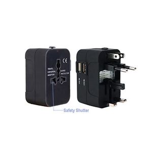 Adaptador Universal De Viaje Con Puertos Usb 4 Enchufes