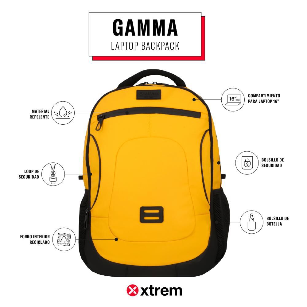 Mochila Notebook Xtrem Gamma 5xt 16" image number 9.0