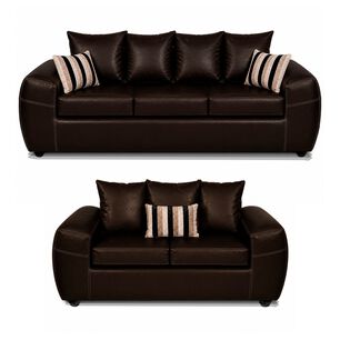 Juego De Living Elegant Detail Houston Pu / 5 Cuerpos