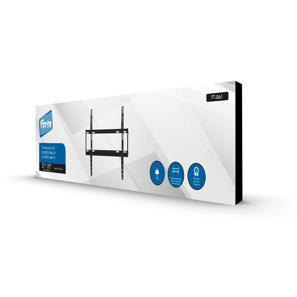 Soporte Tv Fijo Ultra Delgado 37" A 70" 30kg Ft-061 Forte image number 4.0