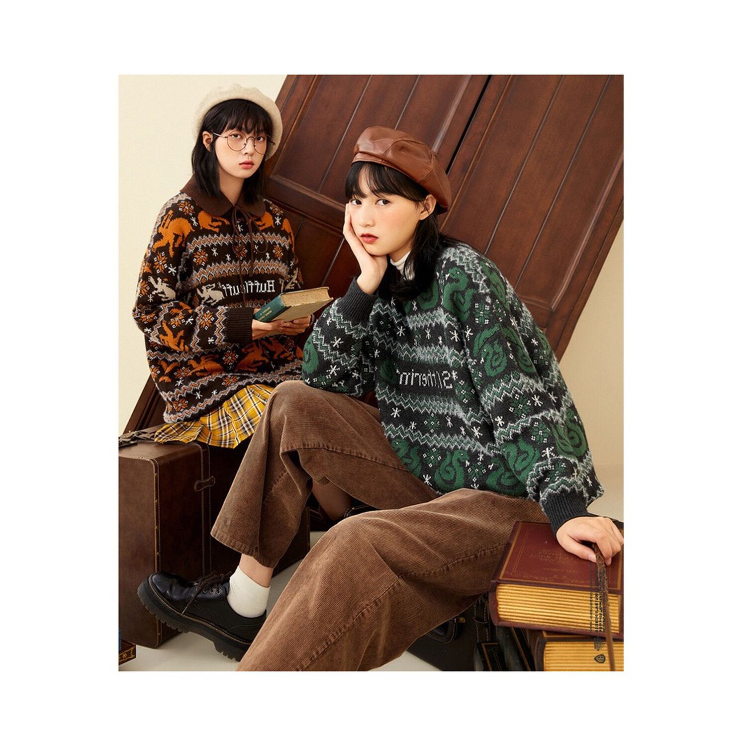Sweater Mujer Slytherin Harry Potter Chaleco image number 6.0