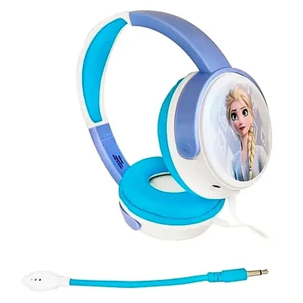 Audifono Gamer Infantil Overear Blanco Celeste Frozen image number 2.0