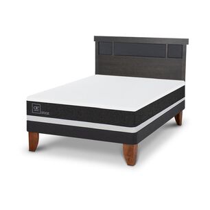 Cama Europea Cic Ortopedic / 2 Plazas / Base Normal + Respaldo