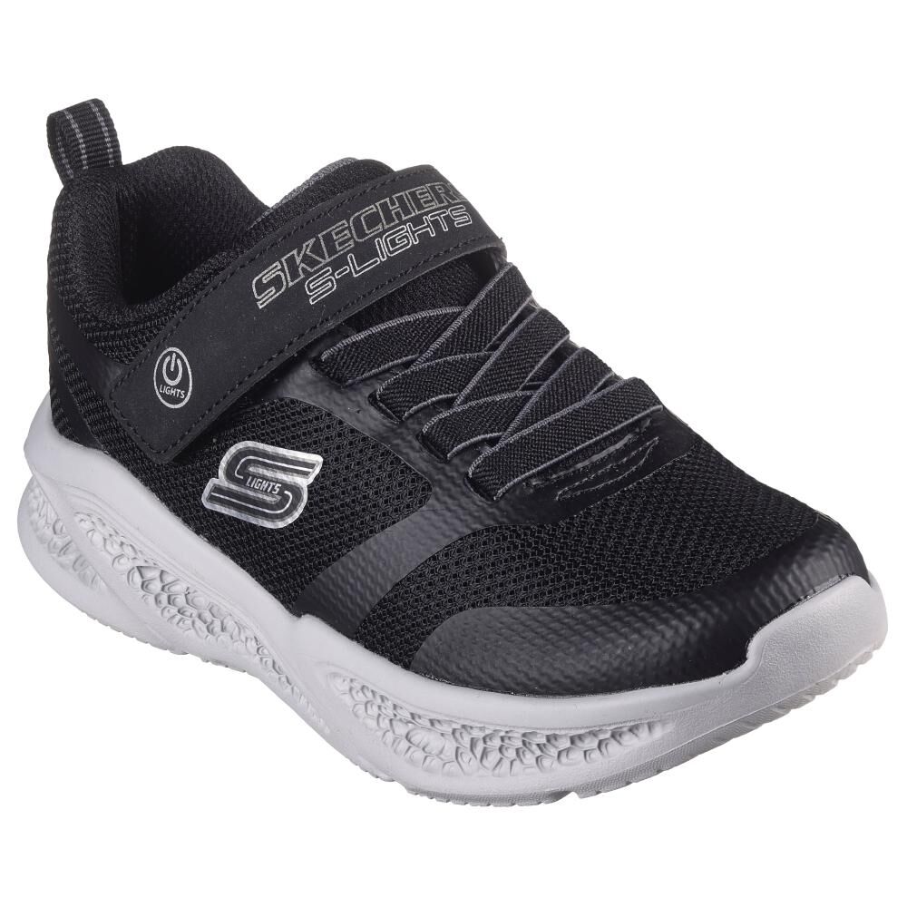 Zapatilla Infantil Ni&ntilde;o Skechers Meteor-lights Bkgy image number 3.0
