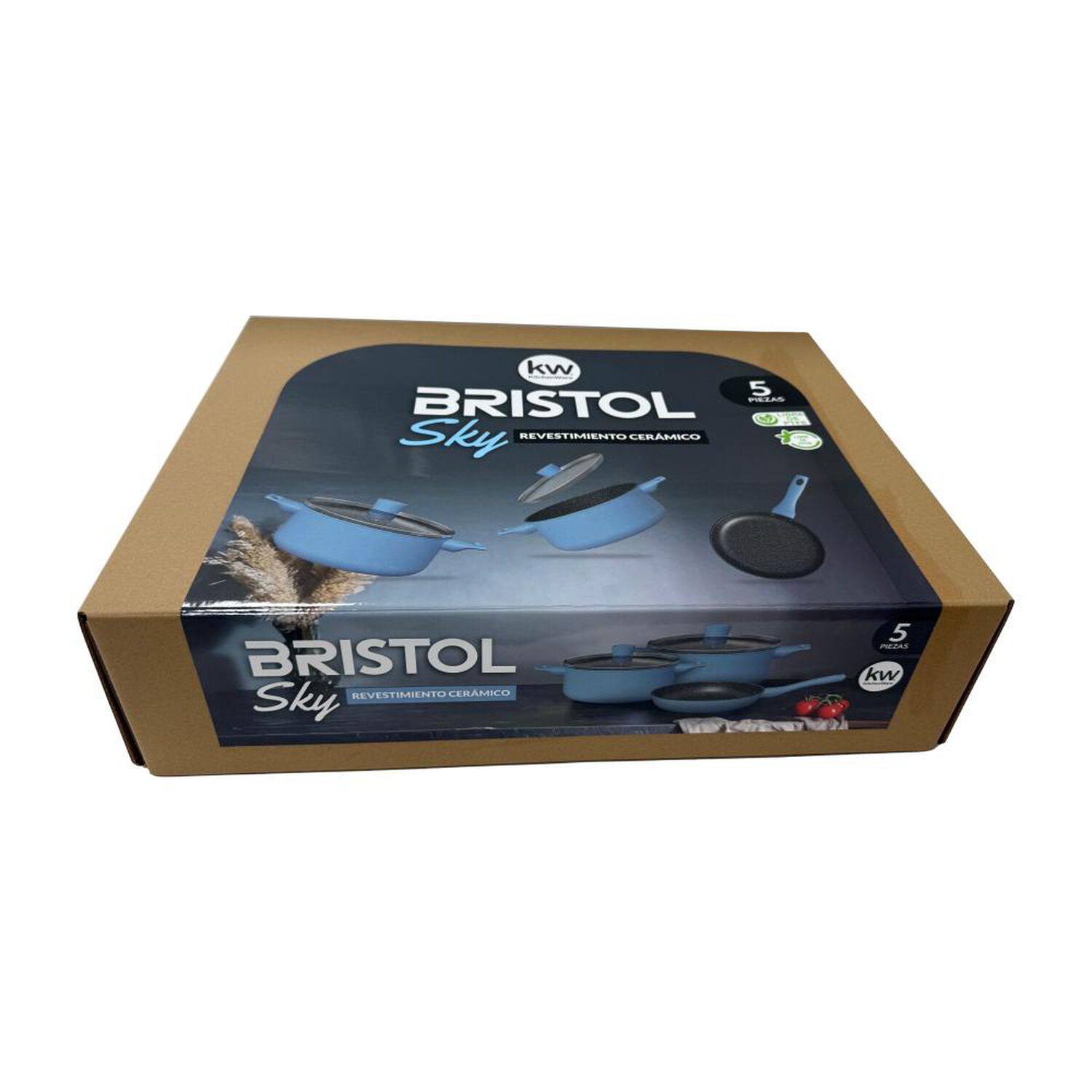 Bateria Alum Ceramica Bristol Sky Kitchenware / 5 Piezas image number 18.0