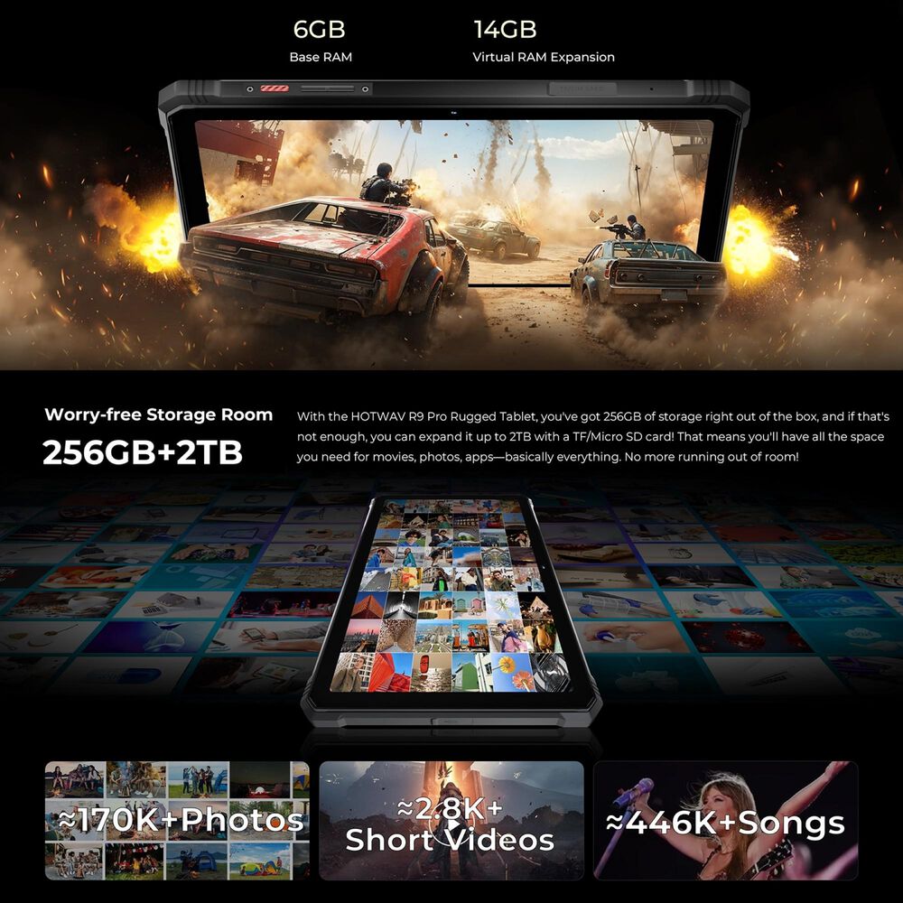 Hotwav R9 Pro - Tablet Resistente Con Batería De 20.080mah Y Pantalla 2k image number 7.0