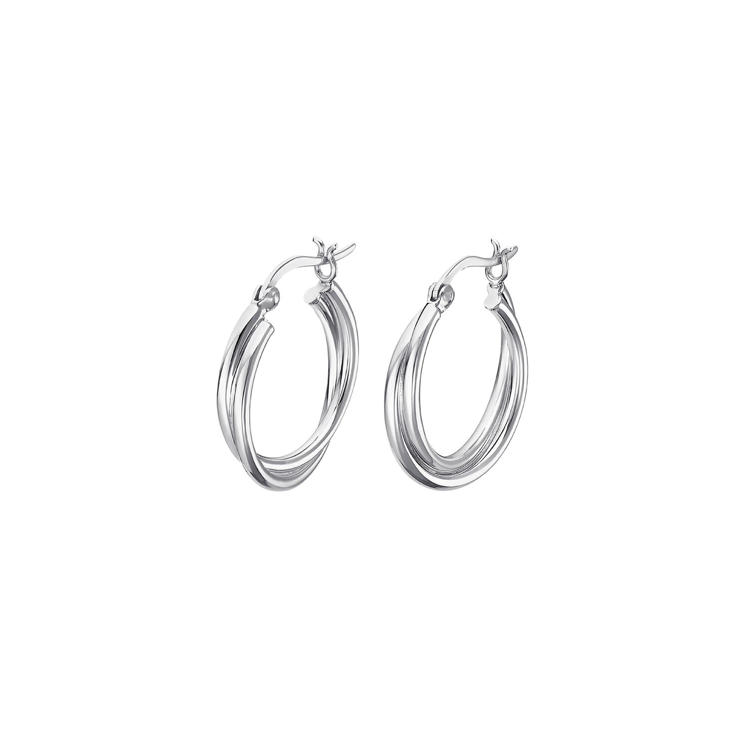 Aros Lp3385-4/1 Lotus Silver Mujer Hoops image number 0.0