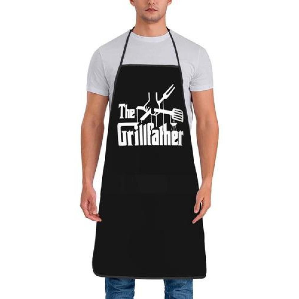 Delantal Divertido The Grillfather Padrino De La Parrilla image number 0.0