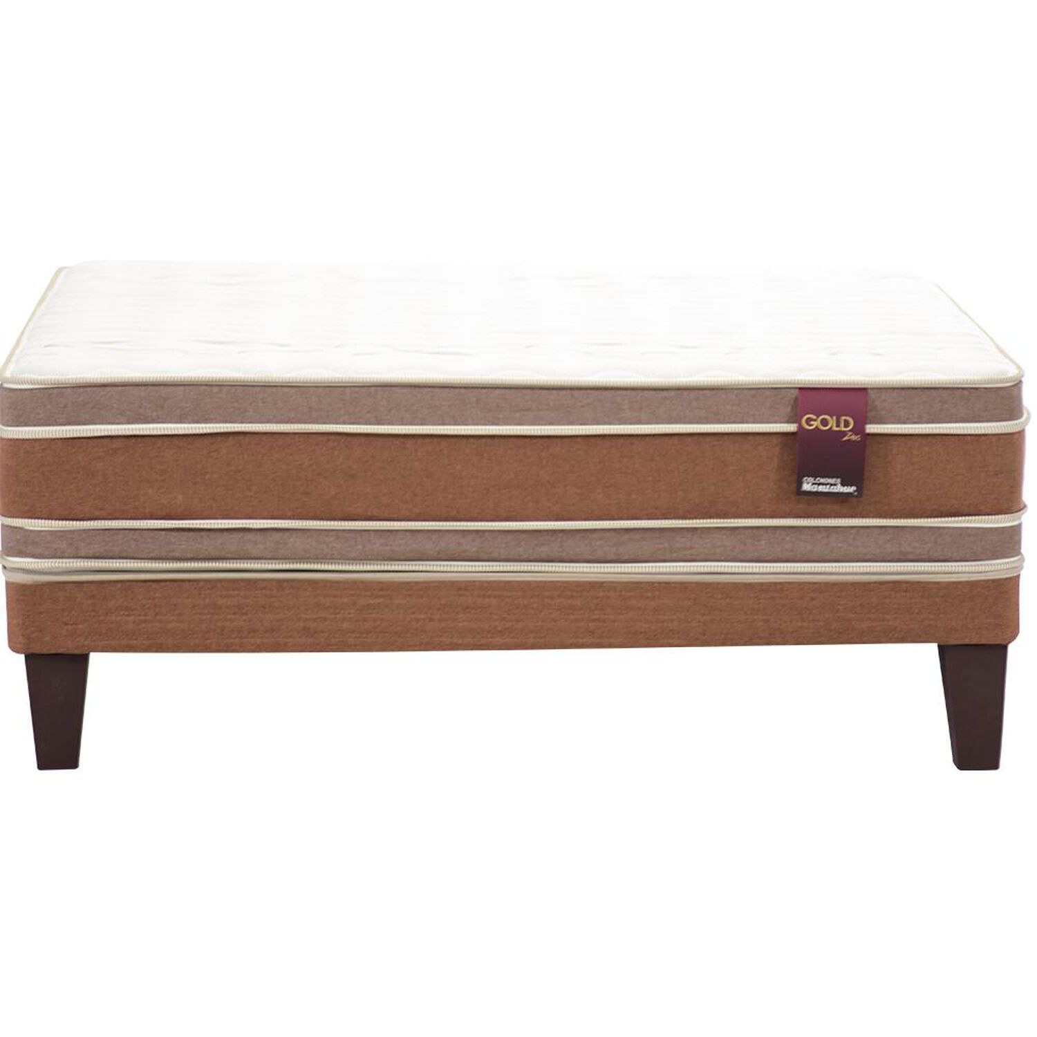 Cama Europea Mantahue Gold Dos / 2 Plazas / Base Dividida image number 0.0