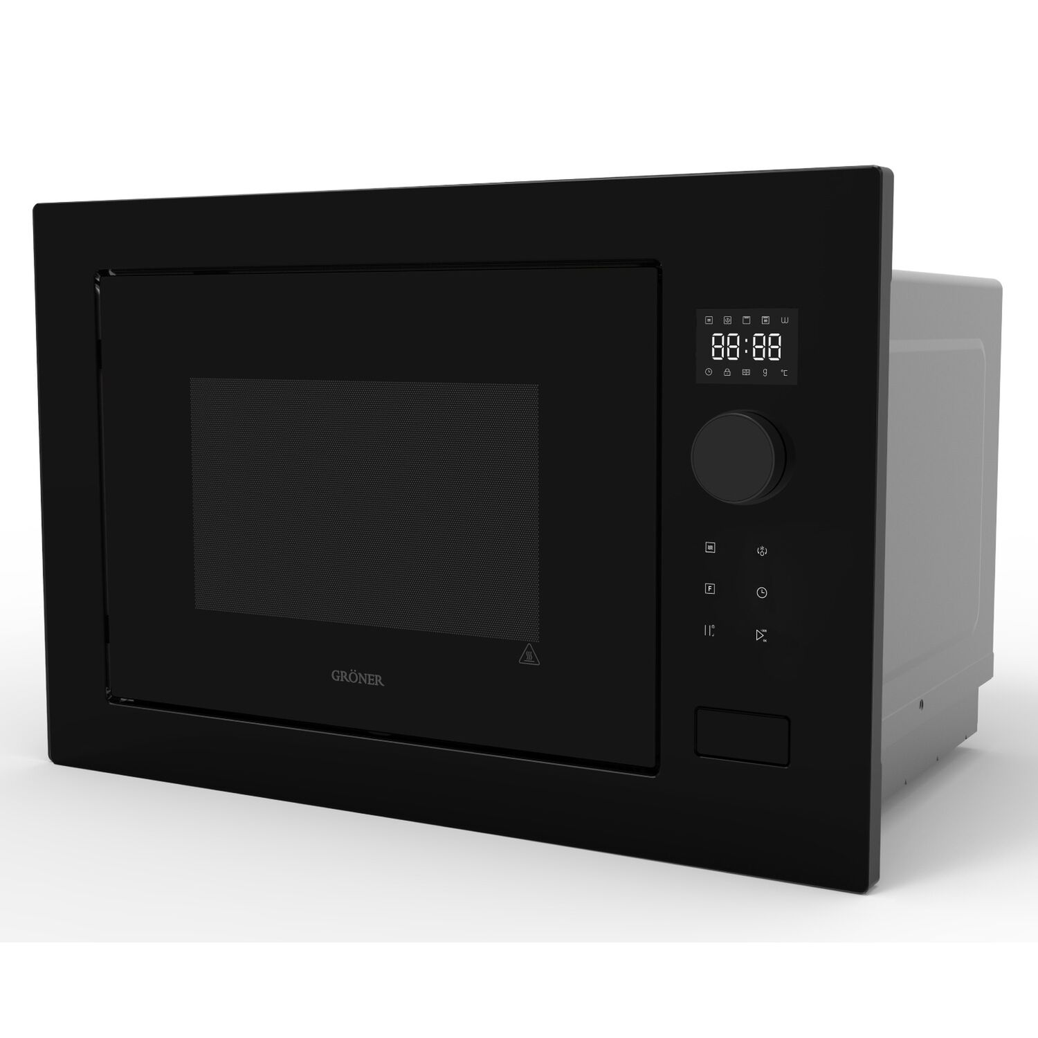 Horno Microondas Empotrable Gr&ouml;ner Black Matte Grill 25l image number 2.0