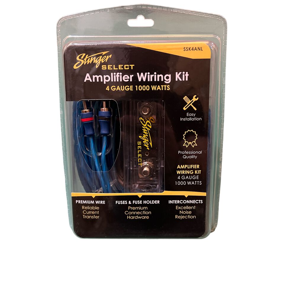 Kit De Cables Instalación Stinger Ssk4anl 4ga Fusible De 100amp image number 0.0