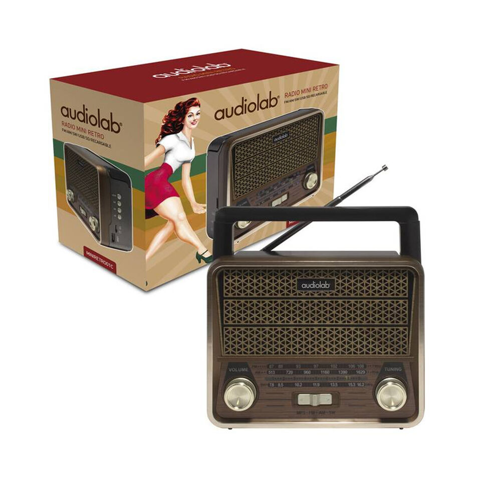 Radio Parlante Mini Retro Bluetooth Audiolab Gs-f821u Fx image number 2.0