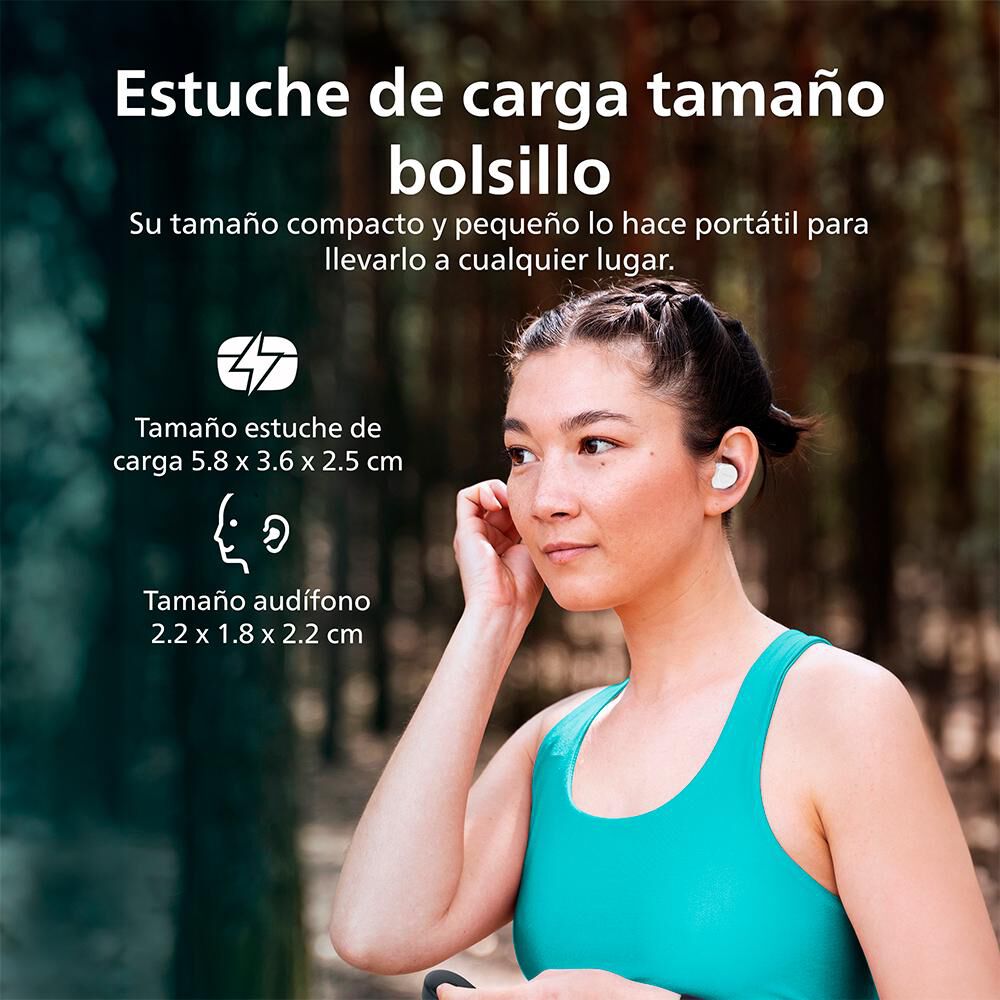 Audífonos Bluetooth Philips Tat1209wt image number 7.0