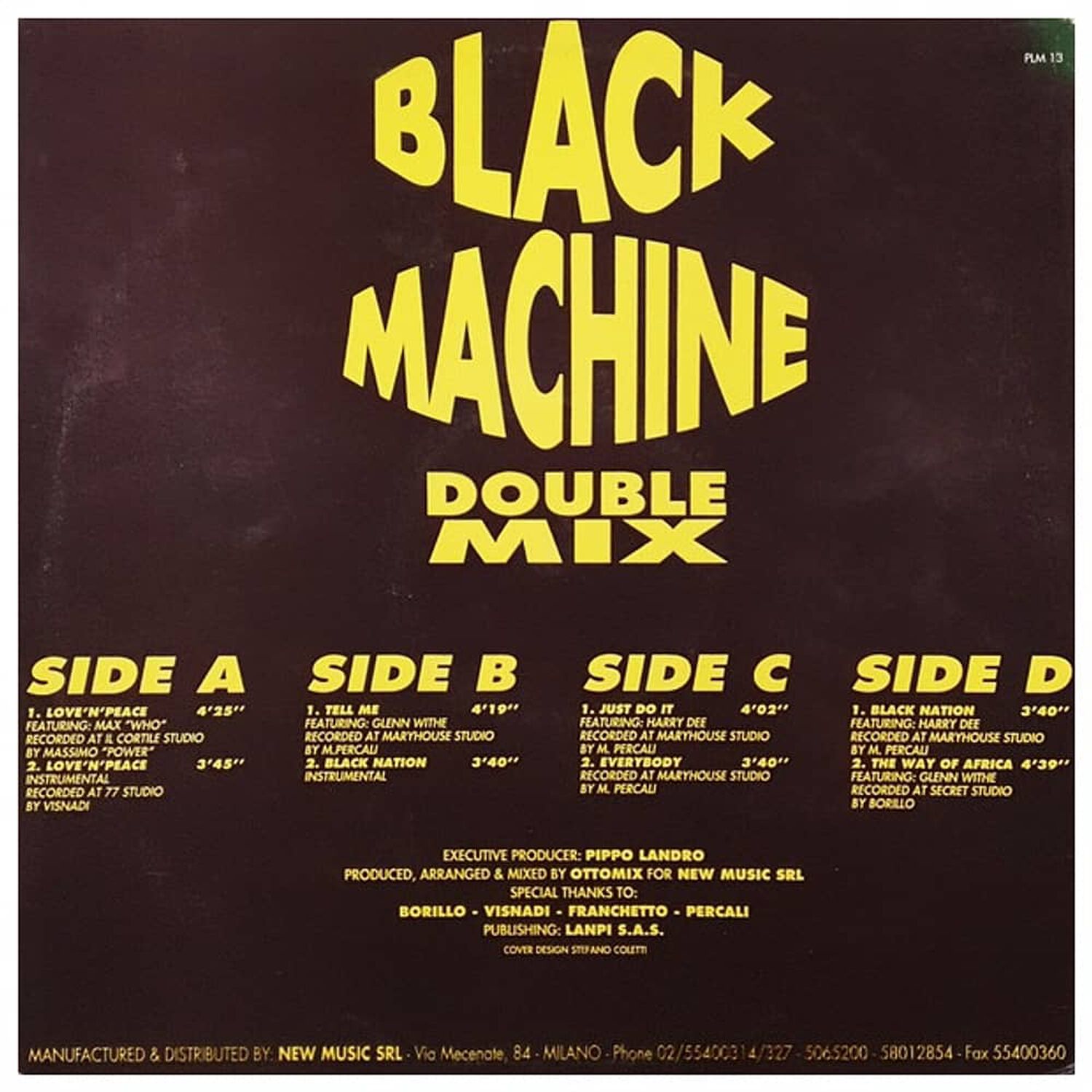 Black Machine - Love 'n' Peace/double Mix (2lp) | Vinilo Usado image number 1.0