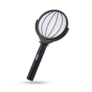 Raqueta Matamosquitos Extensible El&eacute;ctrica Giratoria