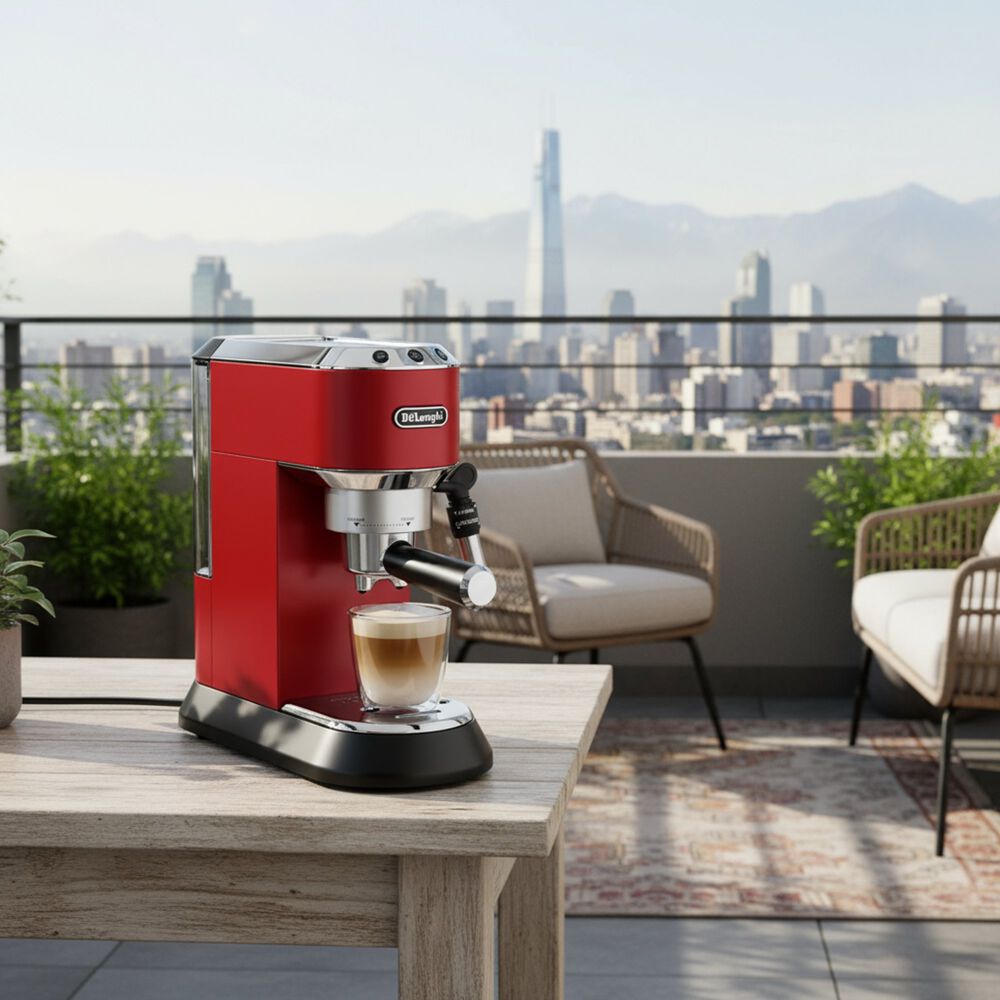 Cafetera Delonghi Espresso Dedica Style Roja image number 2.0