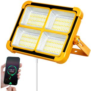 Foco Solar Port&aacute;til 100w + Cargador De Smartphone Usb 175096
