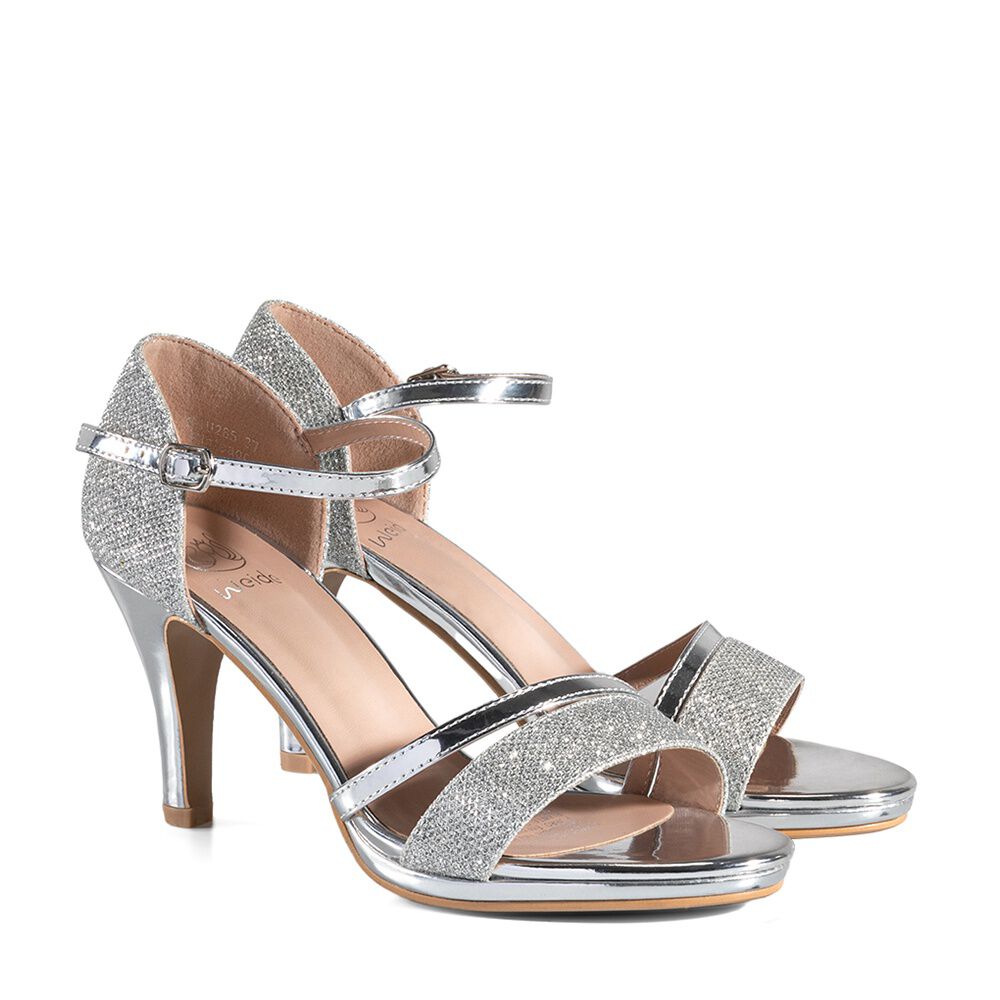 Sandalia Taco Plateado Fiesta Qiu285 Weide image number 3.0